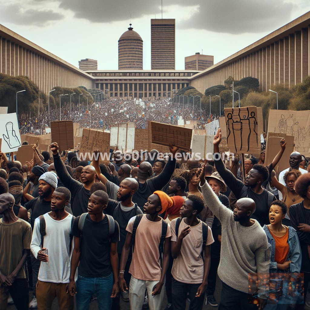 Johannesburg residents protest against ongoing water shortages affecting the city for over a month