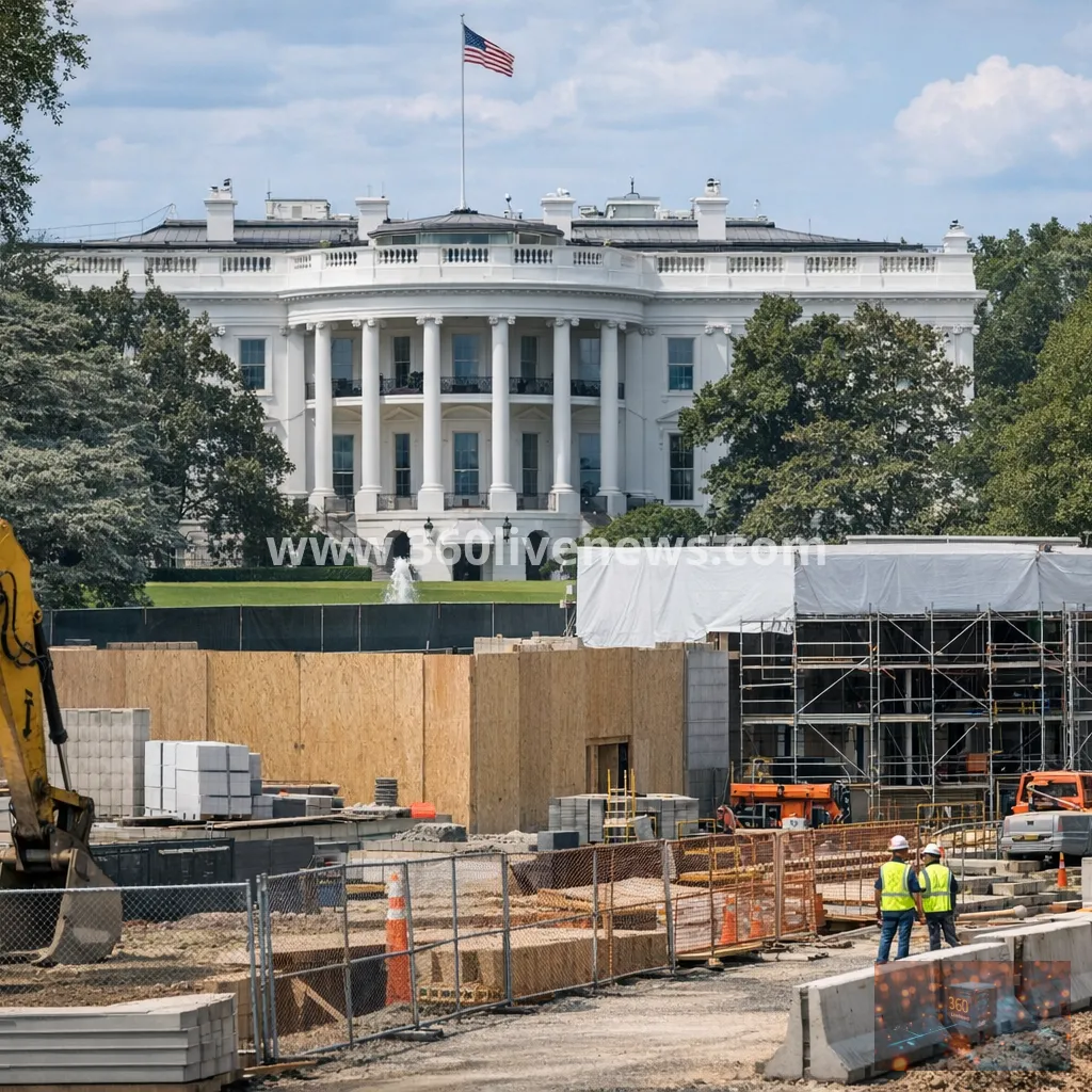 Trump administration asks Supreme Court to let White House ballroom work continue