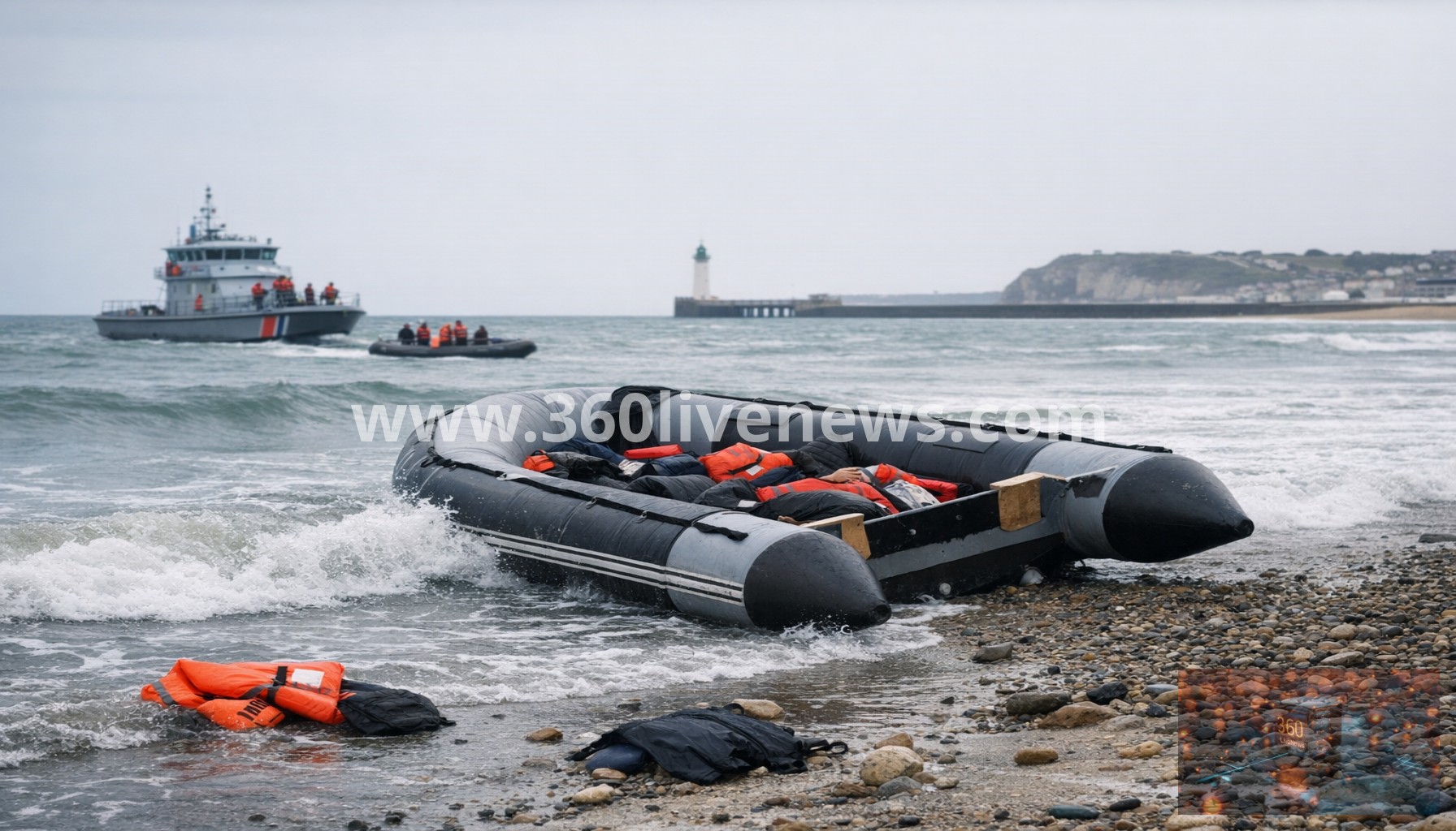 Two women die after migrant boat runs aground near Boulogne-sur-Mer
