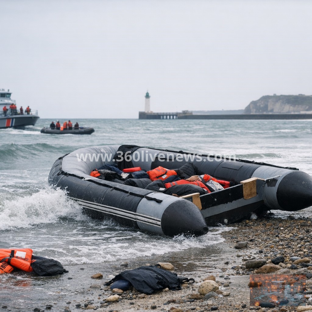 Two women die after migrant boat runs aground near Boulogne-sur-Mer