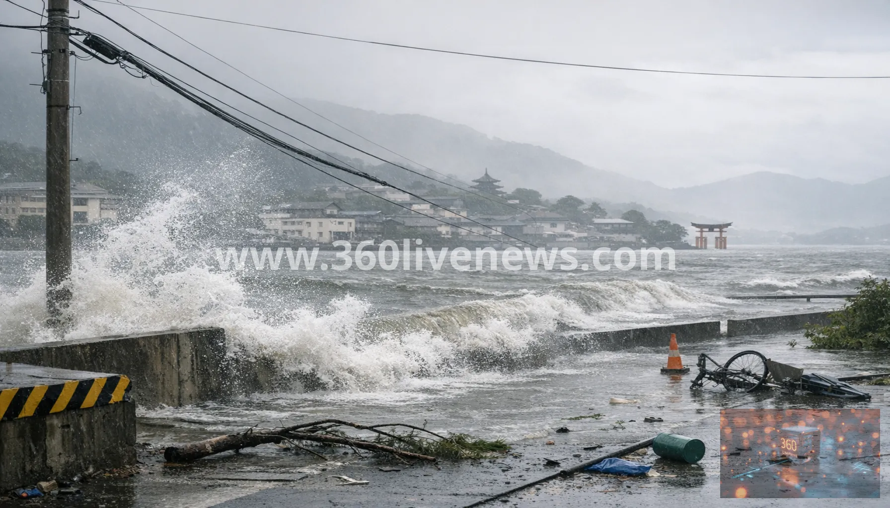 Typhoon Jangmi weakens after evacuations, injuries and flooding risk across Japan