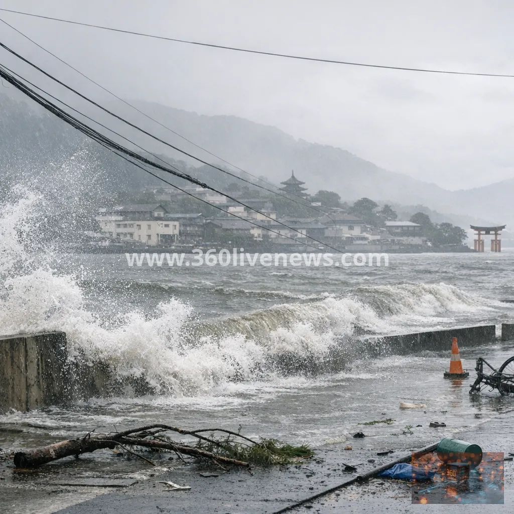 Typhoon Jangmi weakens after evacuations, injuries and flooding risk across Japan