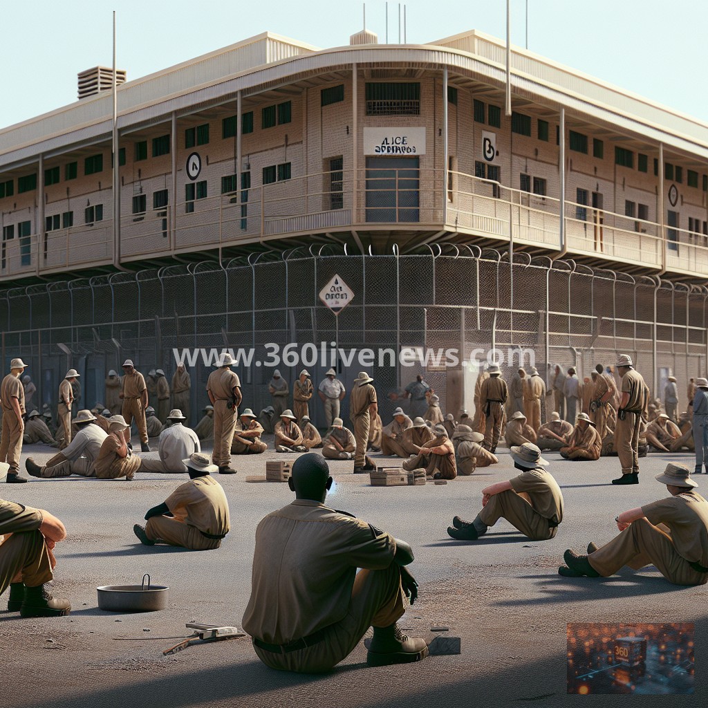 Over 80 prison guards in Alice Springs stage 12-hour strike for improved safety measures and working conditions