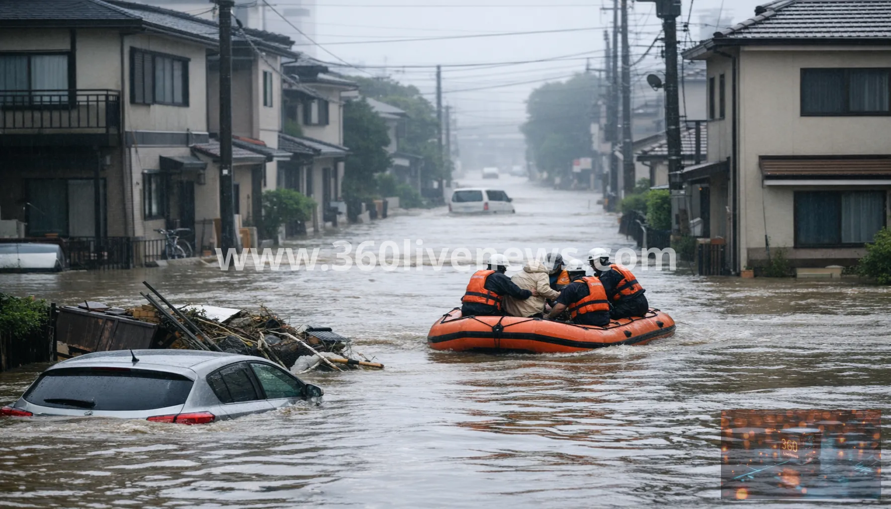Unprecedented heavy rain in eastern Japan kills at least four as evacuation orders rise