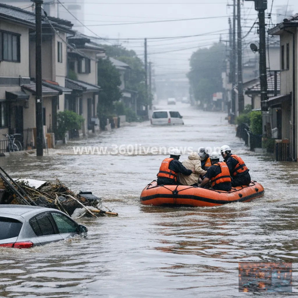 Unprecedented heavy rain in eastern Japan kills at least four as evacuation orders rise