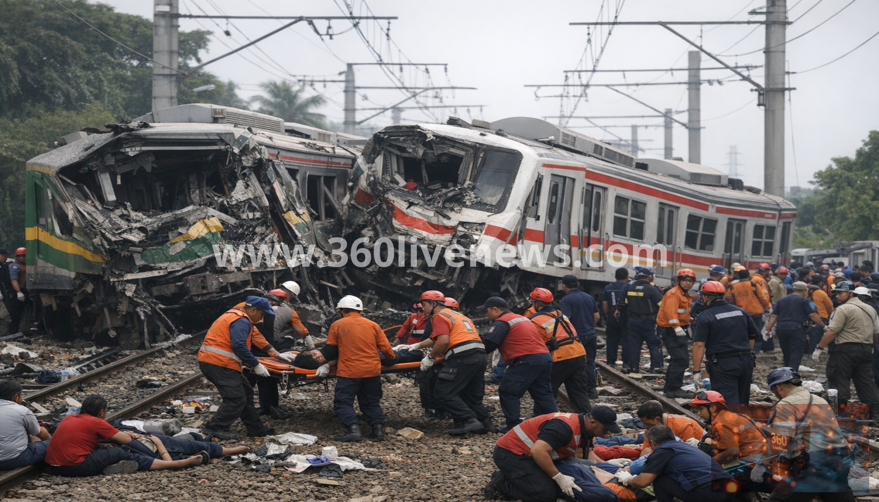 Train Collision Near Jakarta Kills at Least Four and Injures Dozens