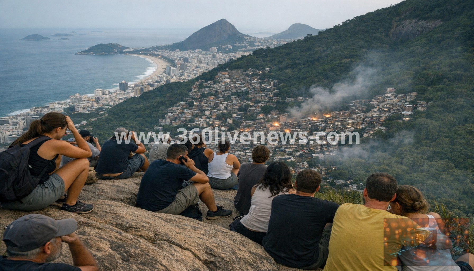 Police Gunfight Traps 200 Tourists on Rio de Janeiro Favela Hilltop