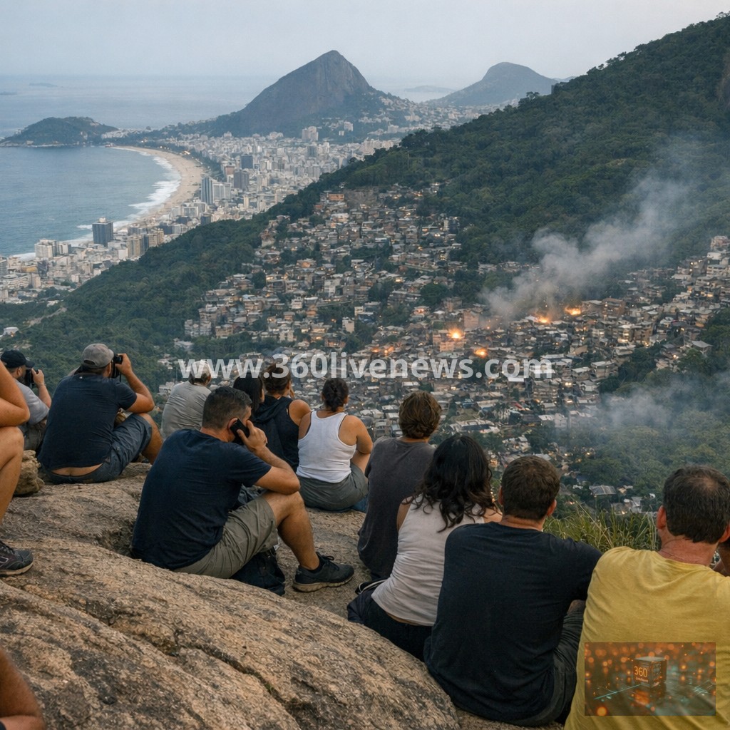 Police Gunfight Traps 200 Tourists on Rio de Janeiro Favela Hilltop