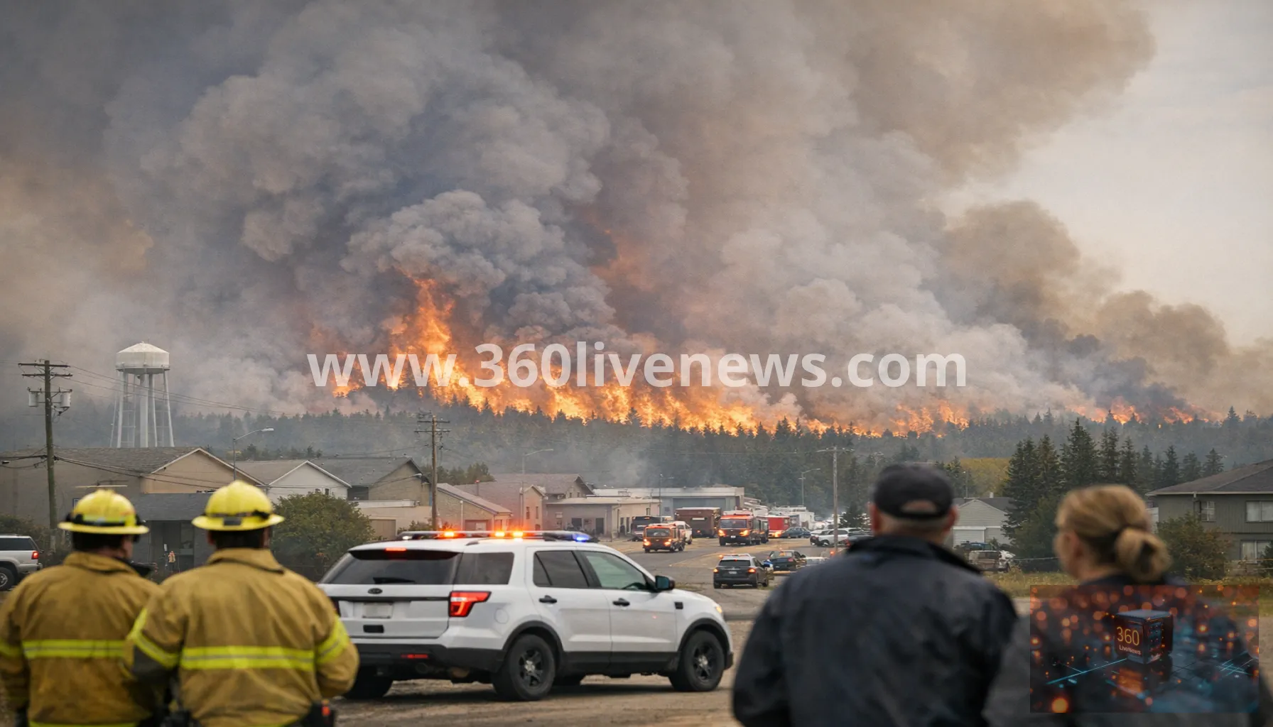 Fatal fire at Canada's CFB Wainwright spreads toward nearby town