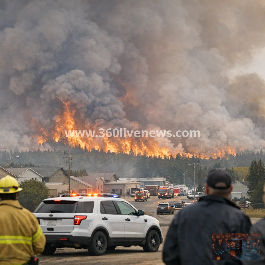 Fatal fire at Canada's CFB Wainwright spreads toward nearby town