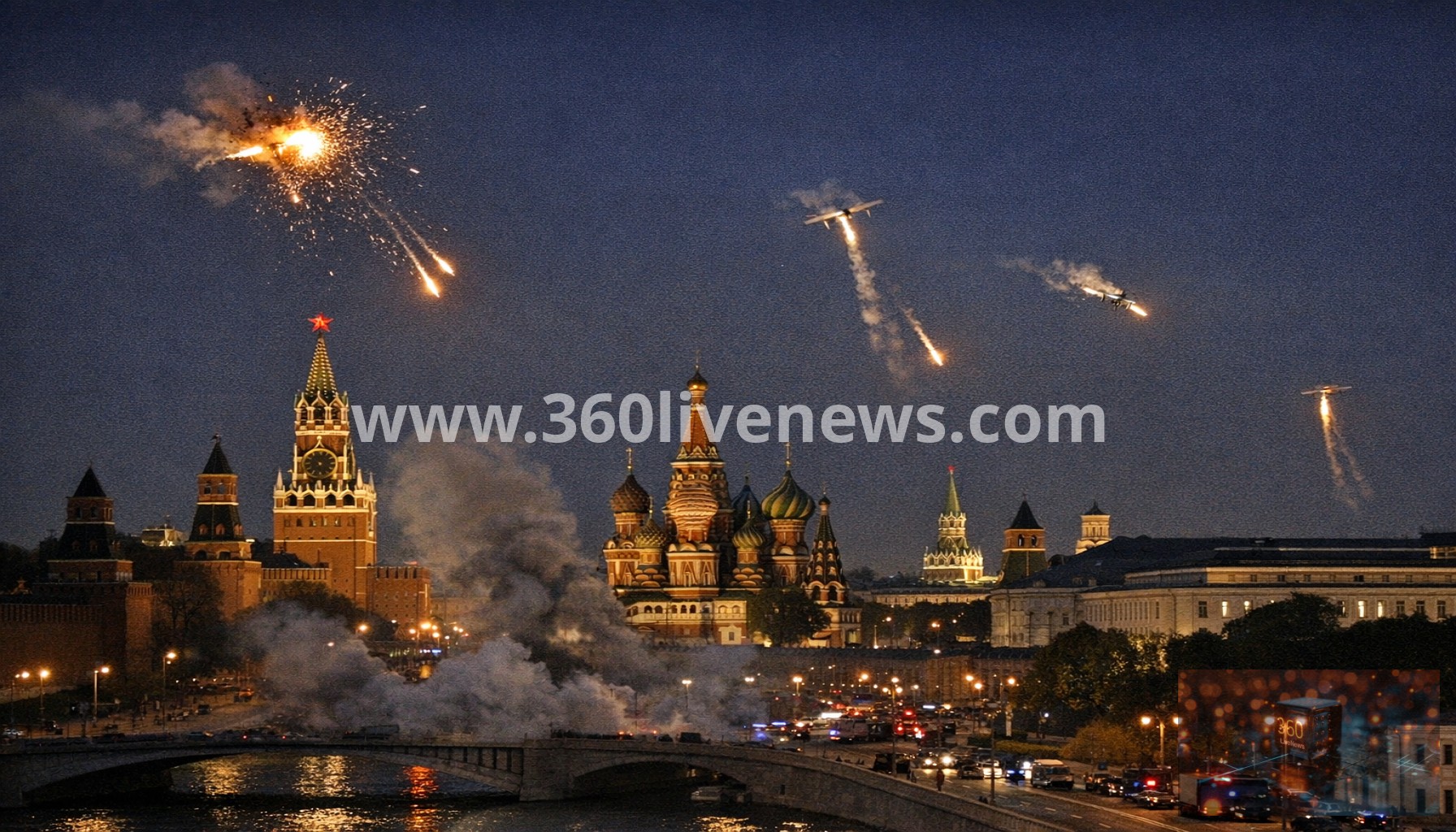 Ukraine launches major drone attack on Russia ahead of Victory Day