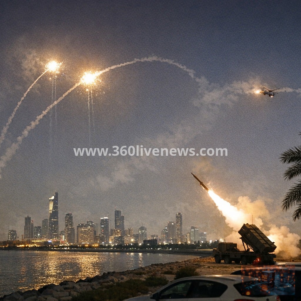 Kuwait says it intercepted missiles and drones as US and Iran trade retaliatory strikes