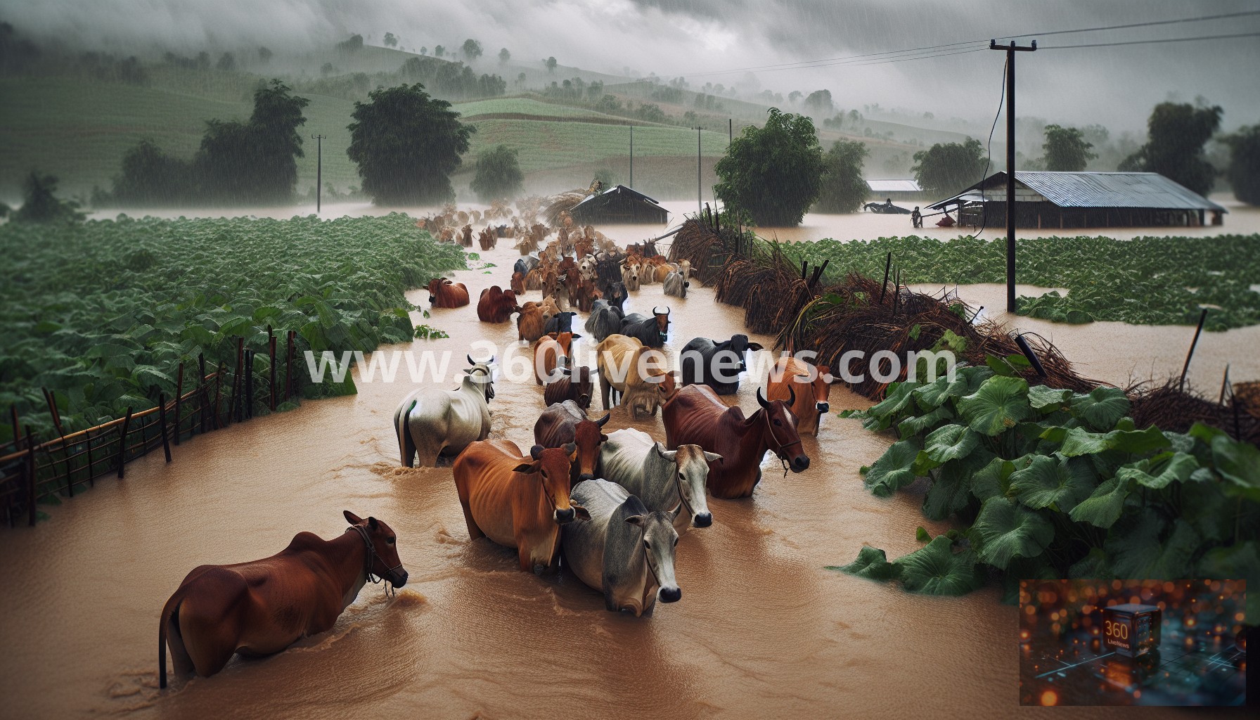 Severe flooding in Northern Territory causes extensive damage to farms and rural communities, particularly around Katherine
