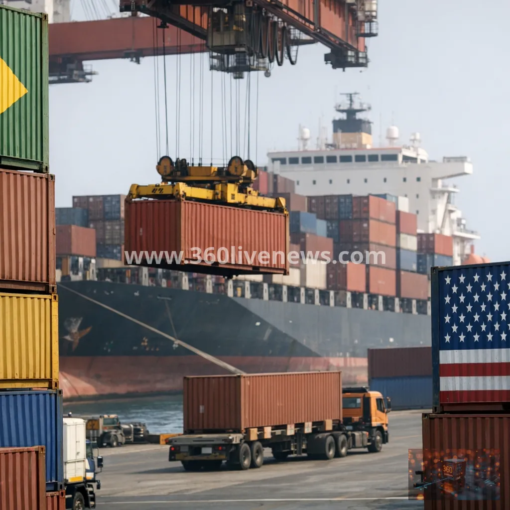 US 25% tariff on Brazilian exports takes effect, covering about 3,000 items