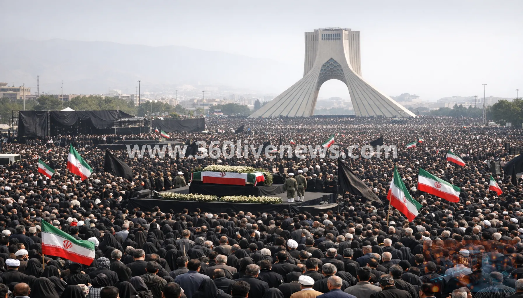 Iran funeral ceremonies for former supreme leader continue in Tehran amid political tensions