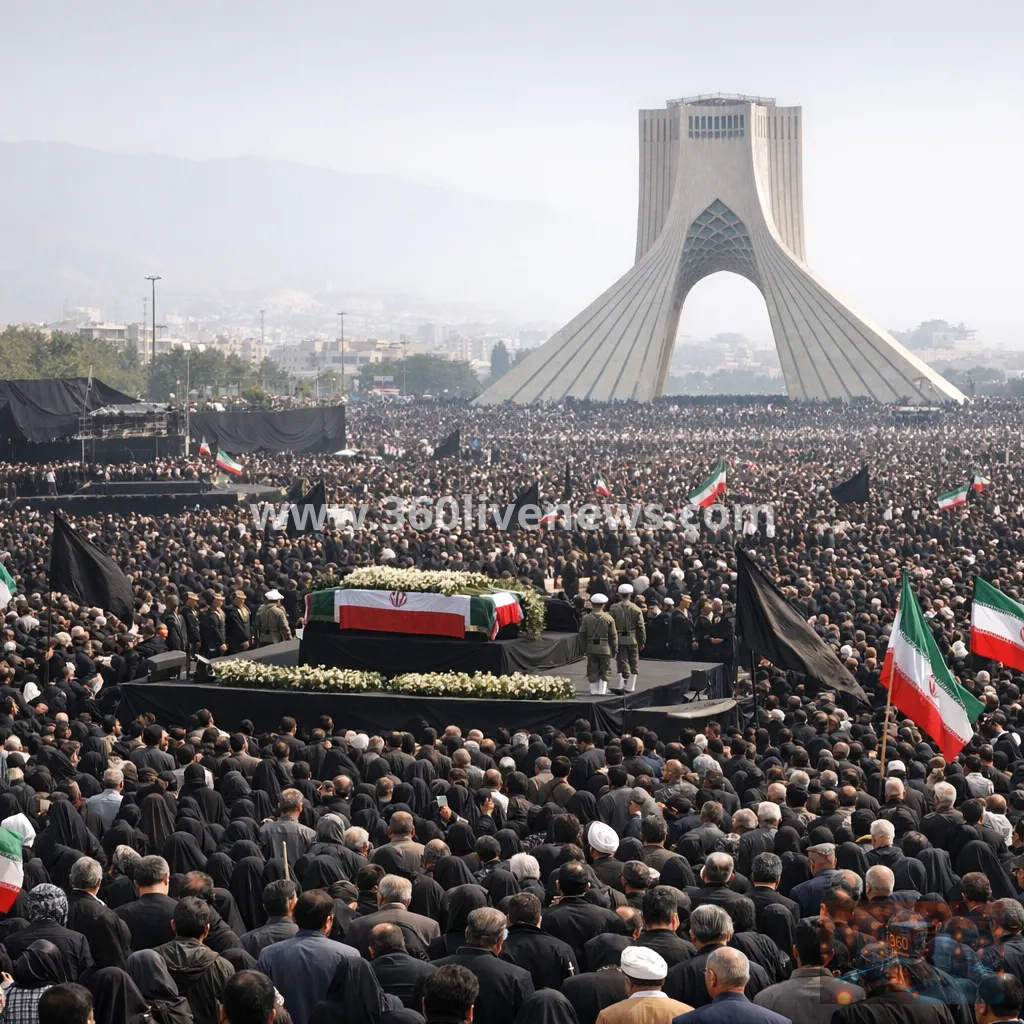 Iran funeral ceremonies for former supreme leader continue in Tehran amid political tensions