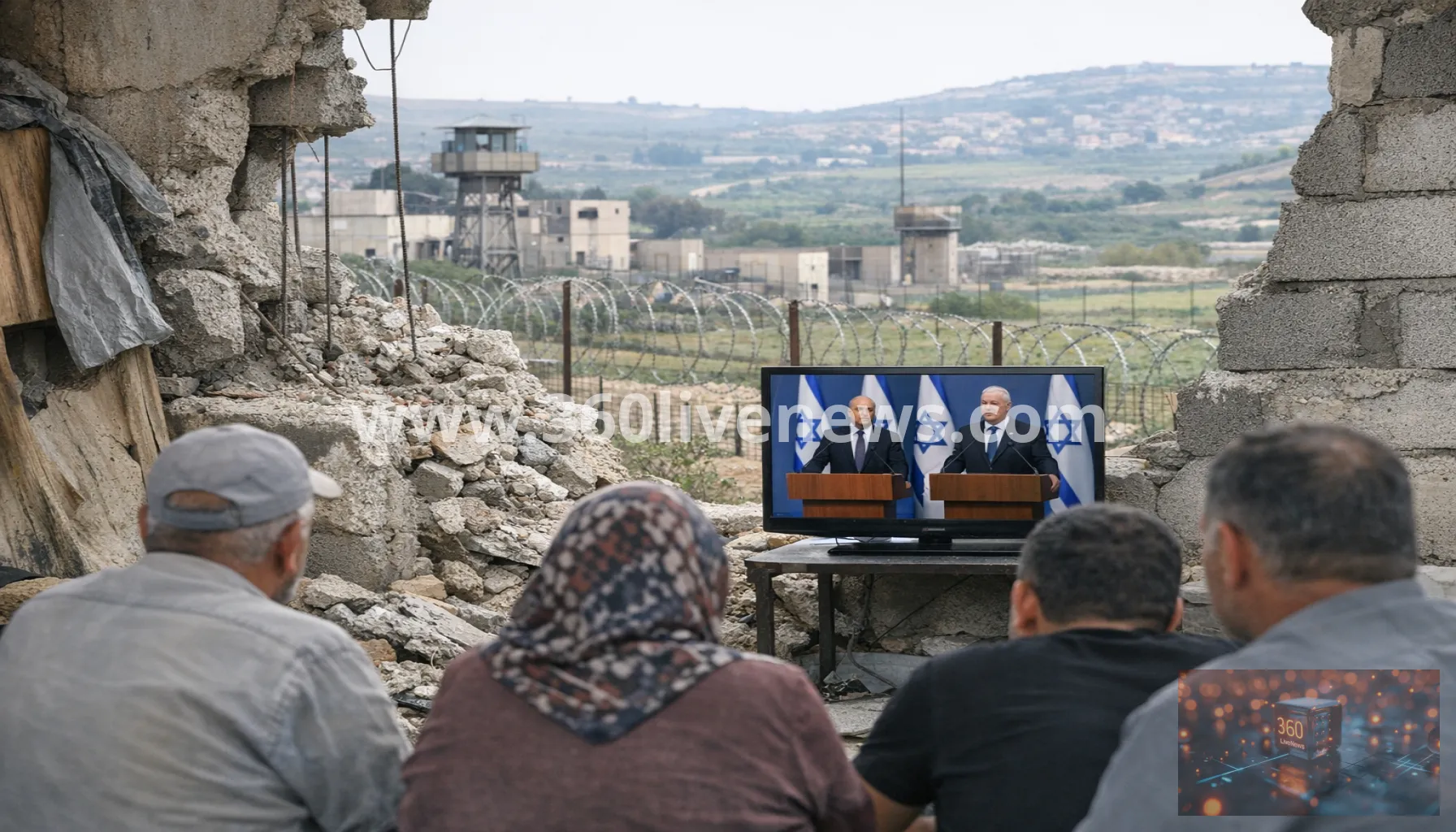 Lebanese residents watch Israel's election amid border occupation and war damage