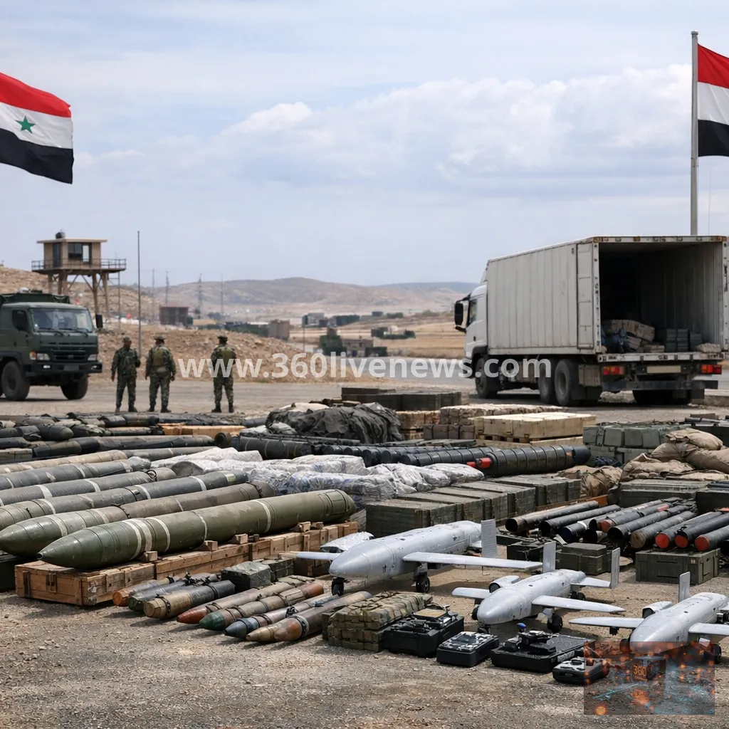 Syria says it seized weapons shipment it claims was bound for Hezbollah via Iraq border