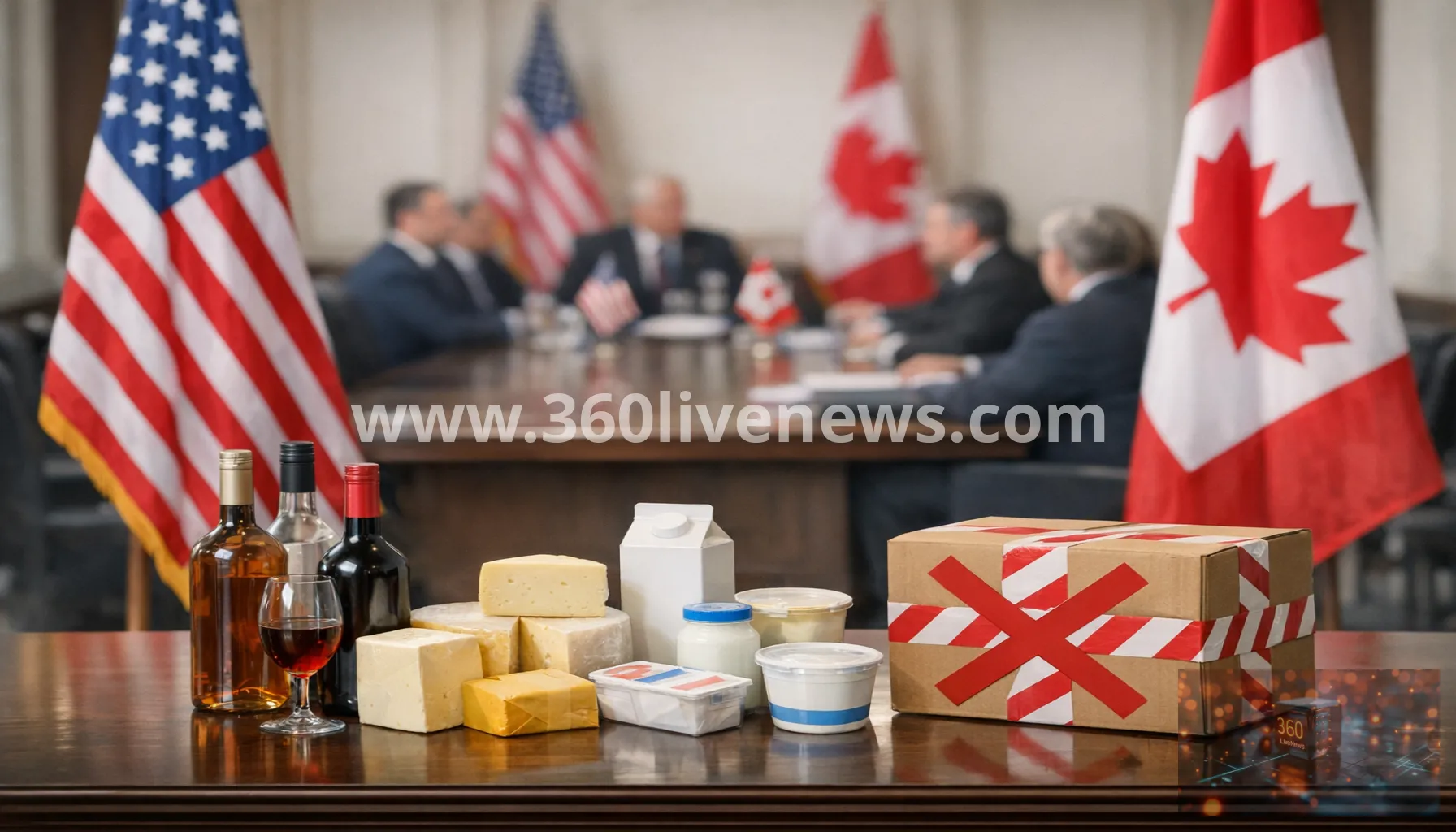 US imposes import ban on Canadian alcohol and other goods as trade dispute deepens