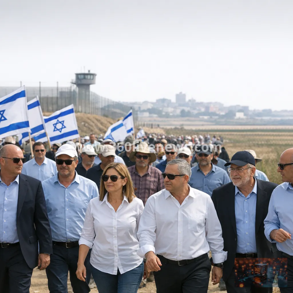 Israeli ministers join march near Gaza calling for resettlement