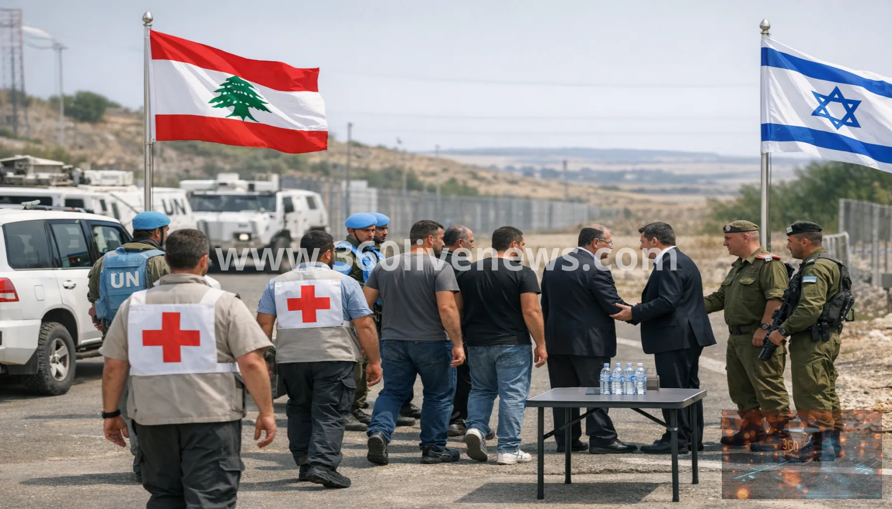 Israel frees five Lebanese detainees in Red Cross-mediated handover