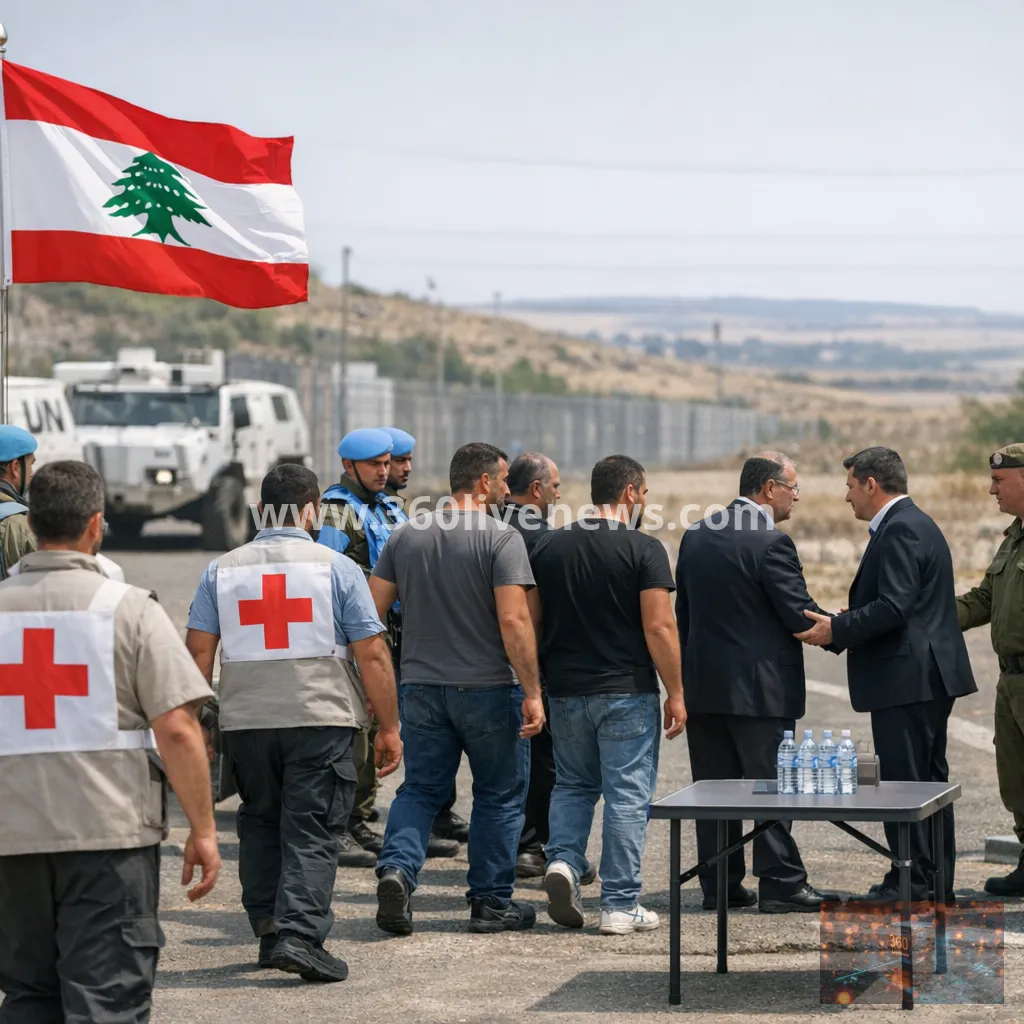 Israel frees five Lebanese detainees in Red Cross-mediated handover