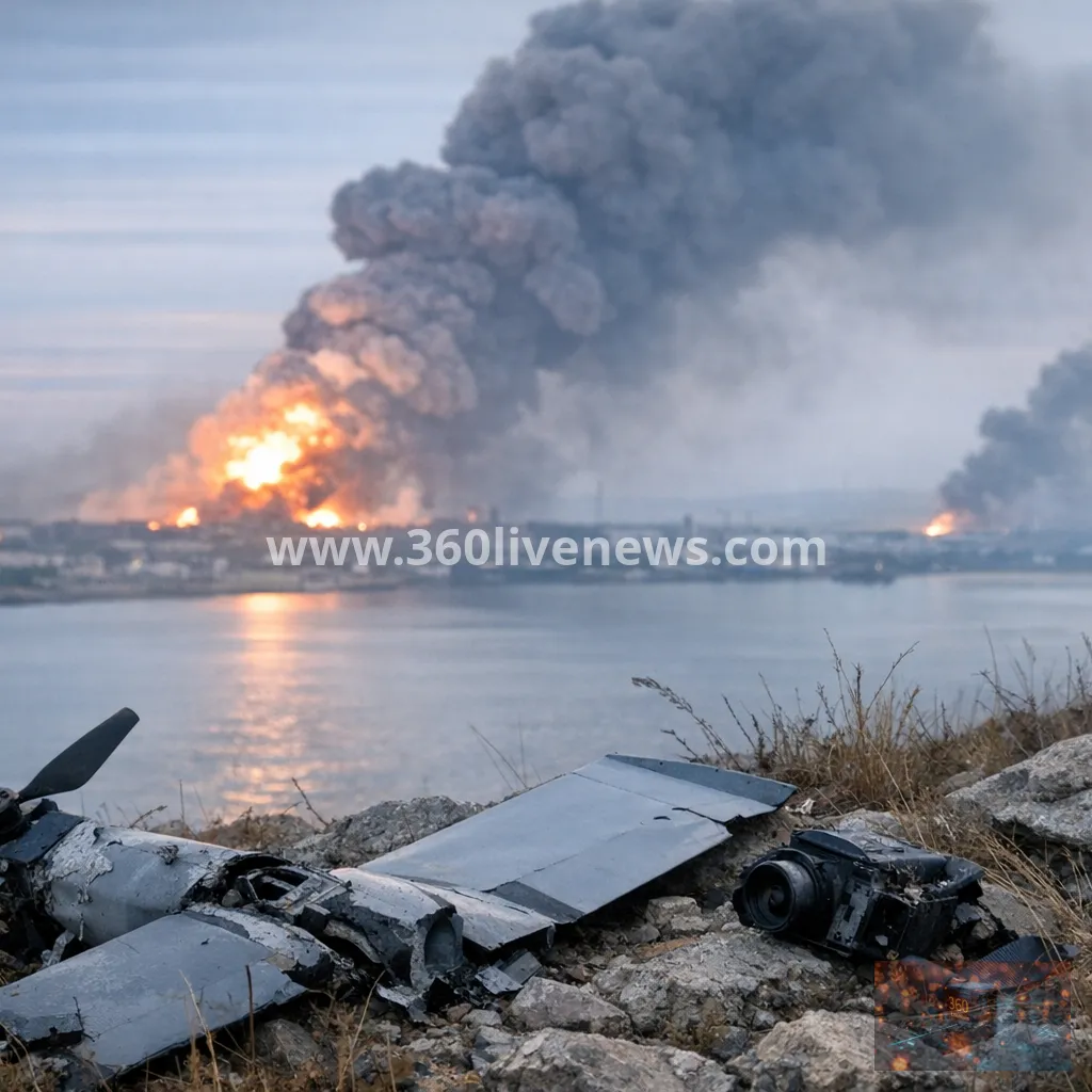 Fuel sales halted in occupied Crimea as Ukrainian strikes kill four and hit Krasnodar