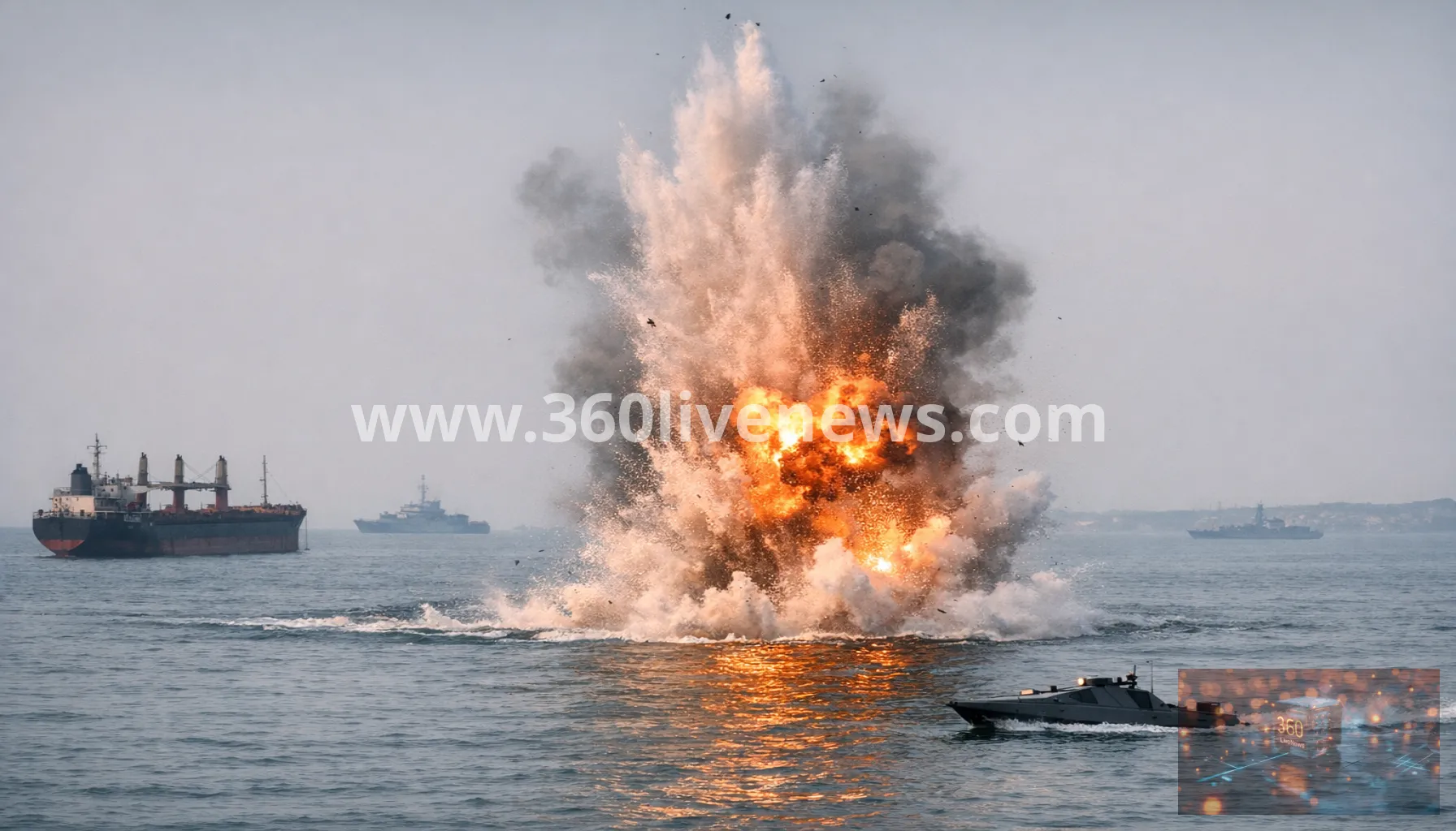 Ukraine says it struck five ships in Sea of Azov and confirms naval drone blast off Romania