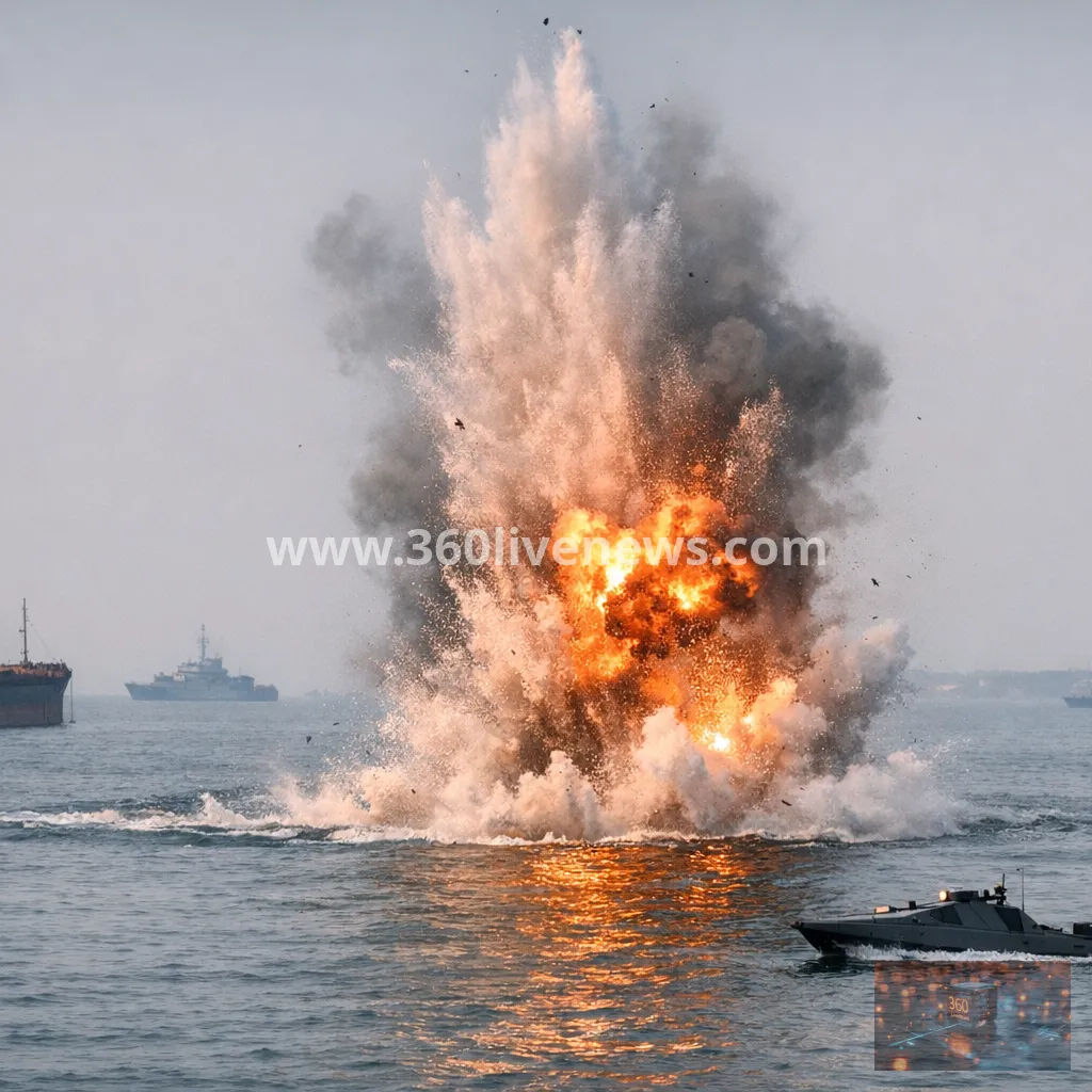 Ukraine says it struck five ships in Sea of Azov and confirms naval drone blast off Romania