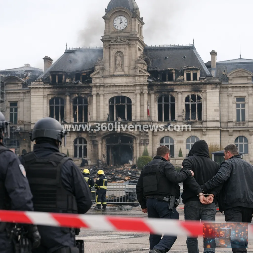 France arrests suspect over Limoges town hall fire amid protest unrest