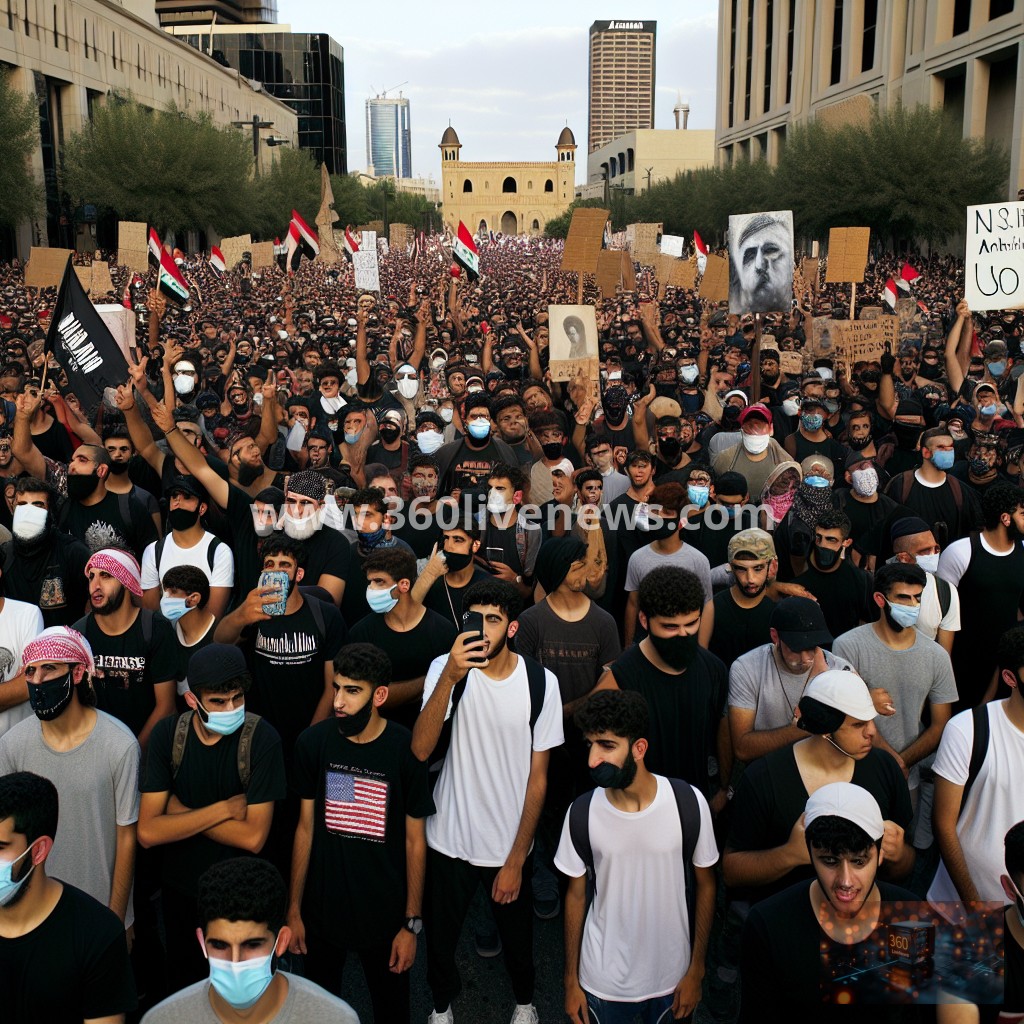 Thousands protest in Iraq against US and Israeli actions amid rising regional tensions involving Iran
