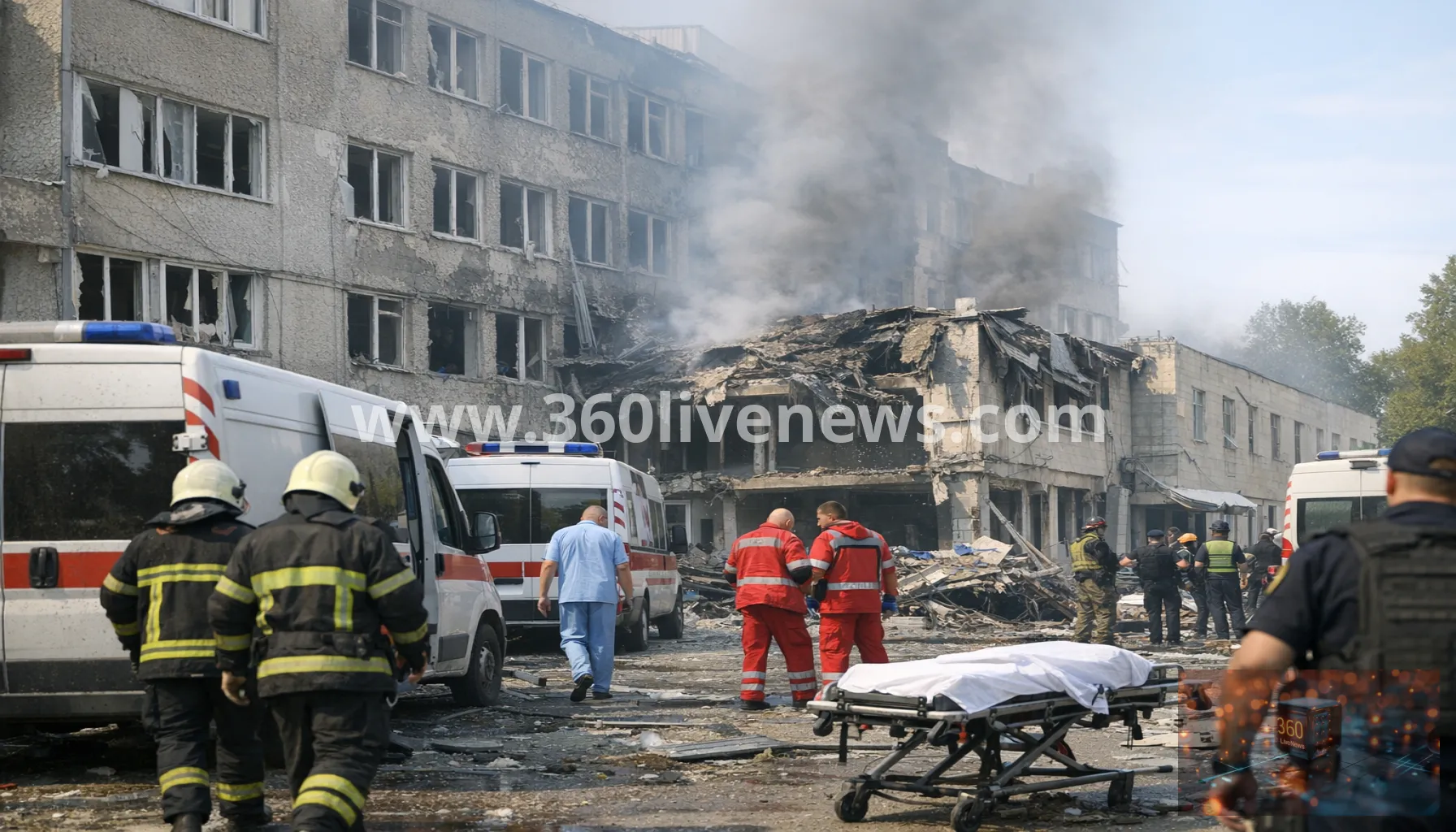 Russian strike on Kyiv damages medical facilities and kills one