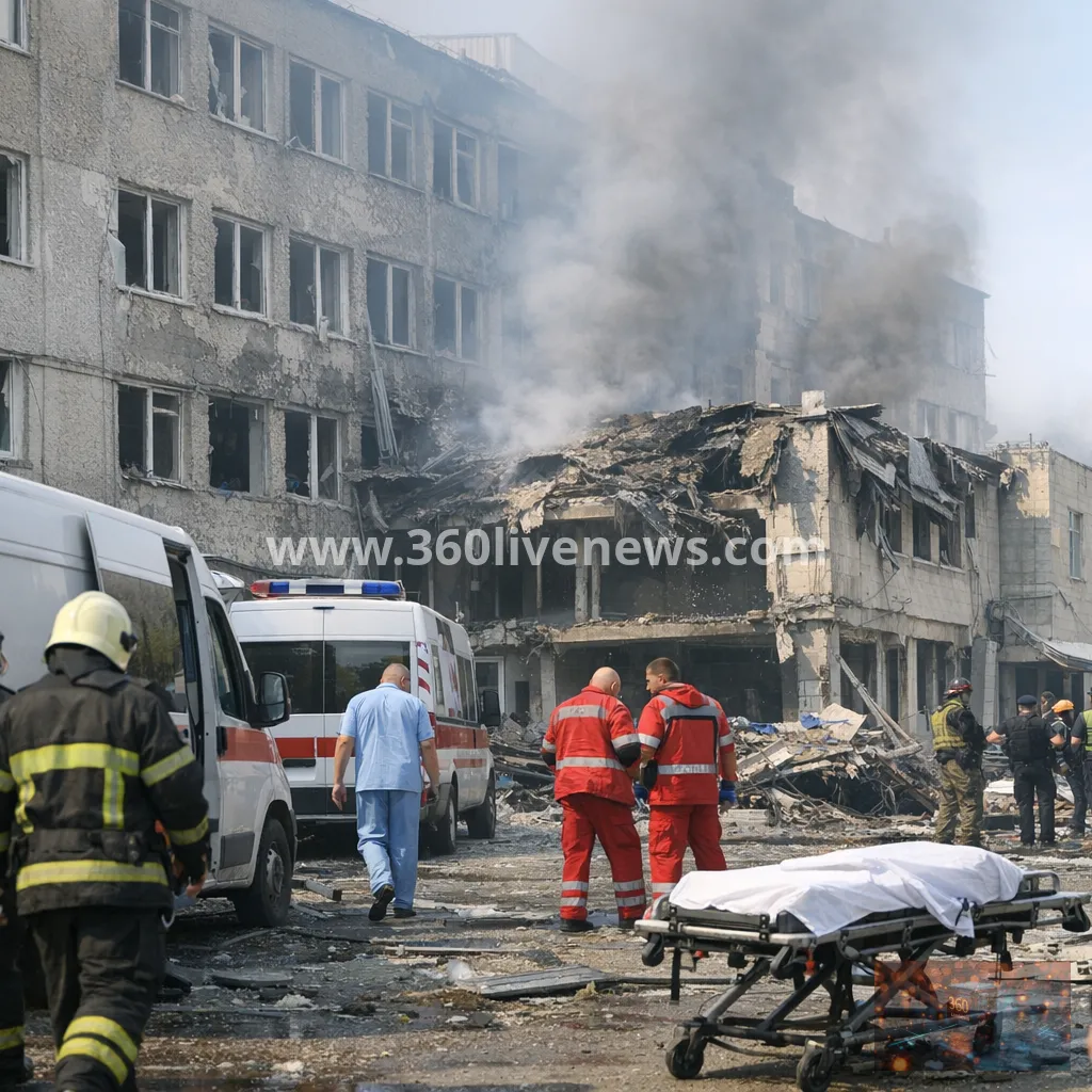 Russian strike on Kyiv damages medical facilities and kills one