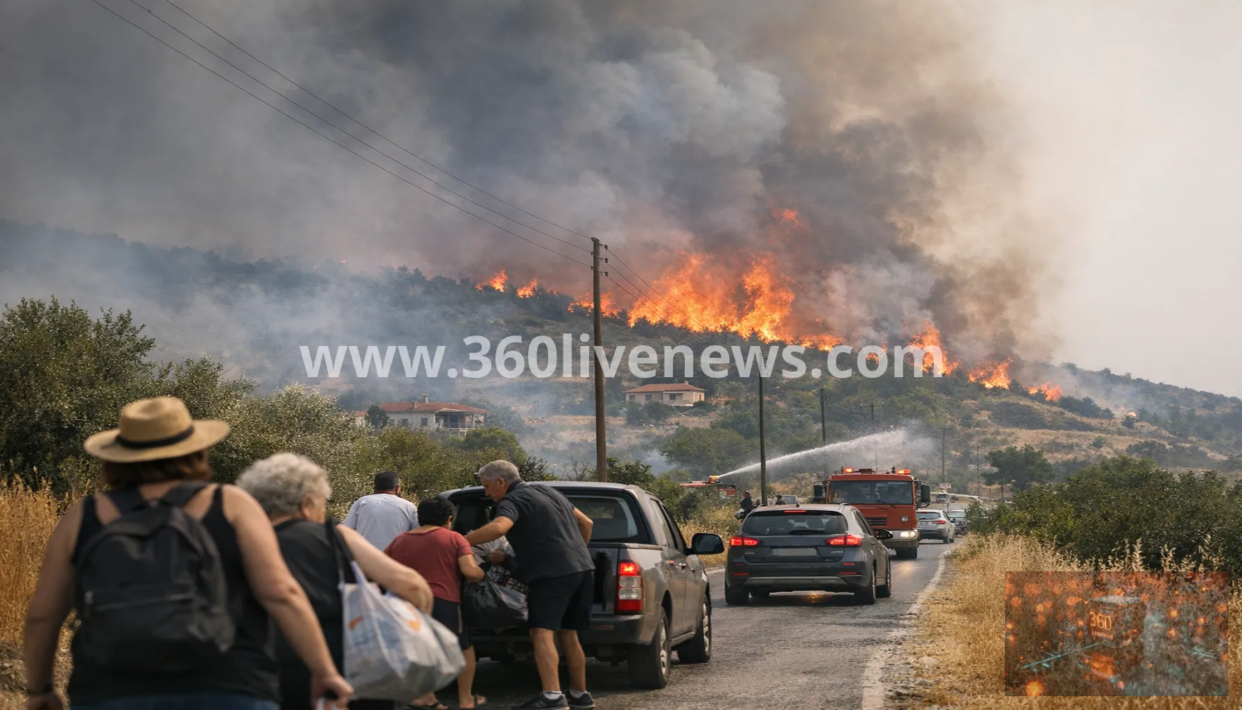 Wildfires in Greece force evacuations and kill two near Thessaloniki