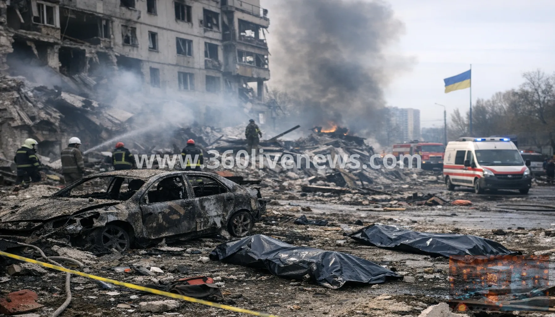 Russian glide bomb attack on Zaporizhzhia kills at least 15, as rescue work continues