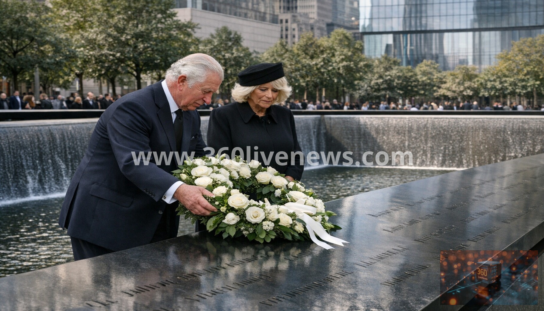 King Charles III Visits 9/11 Memorial in New York During US Tour