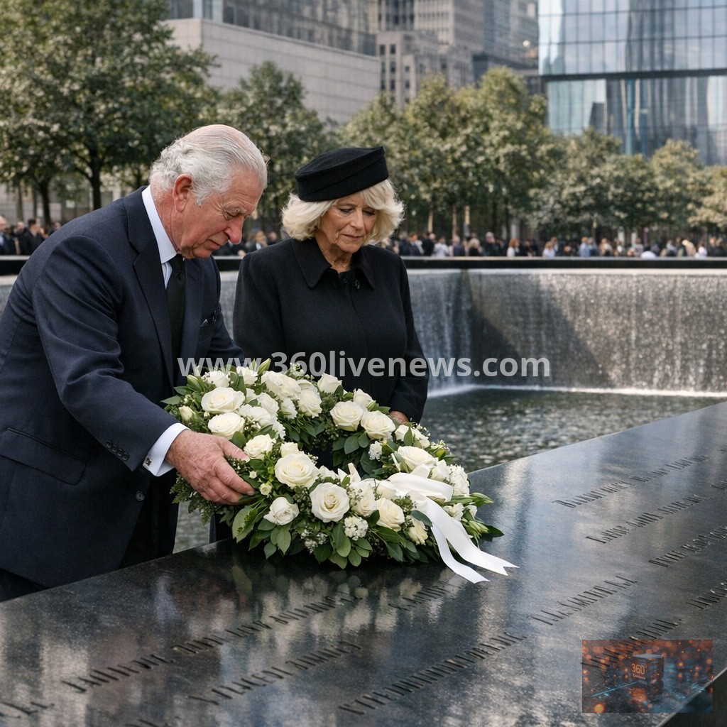 King Charles III Visits 9/11 Memorial in New York During US Tour