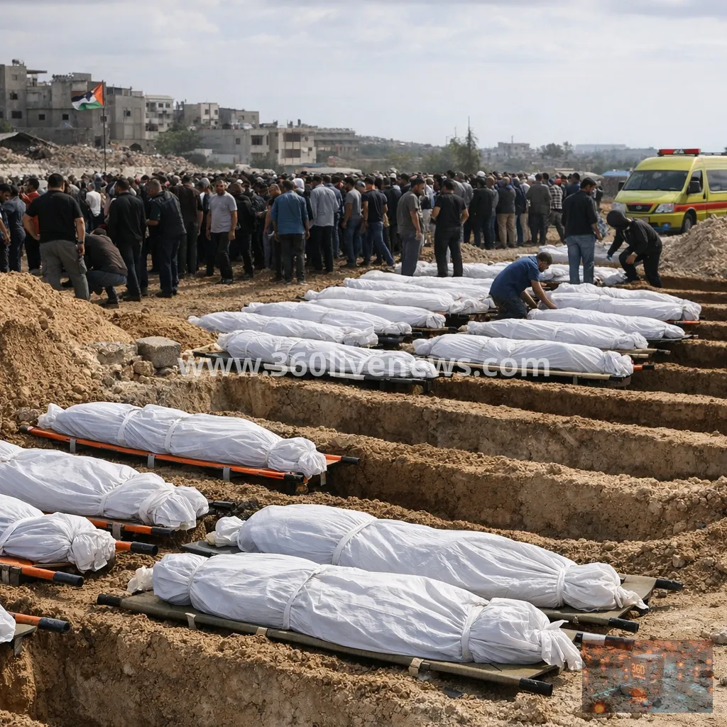 Gaza prepares burial of remains of 105 people killed in 2023 Israeli strike