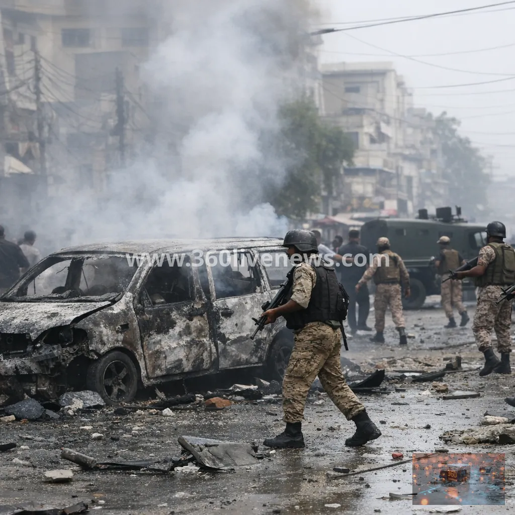 Explosion and gunfire reported near Rangers offices in Karachi