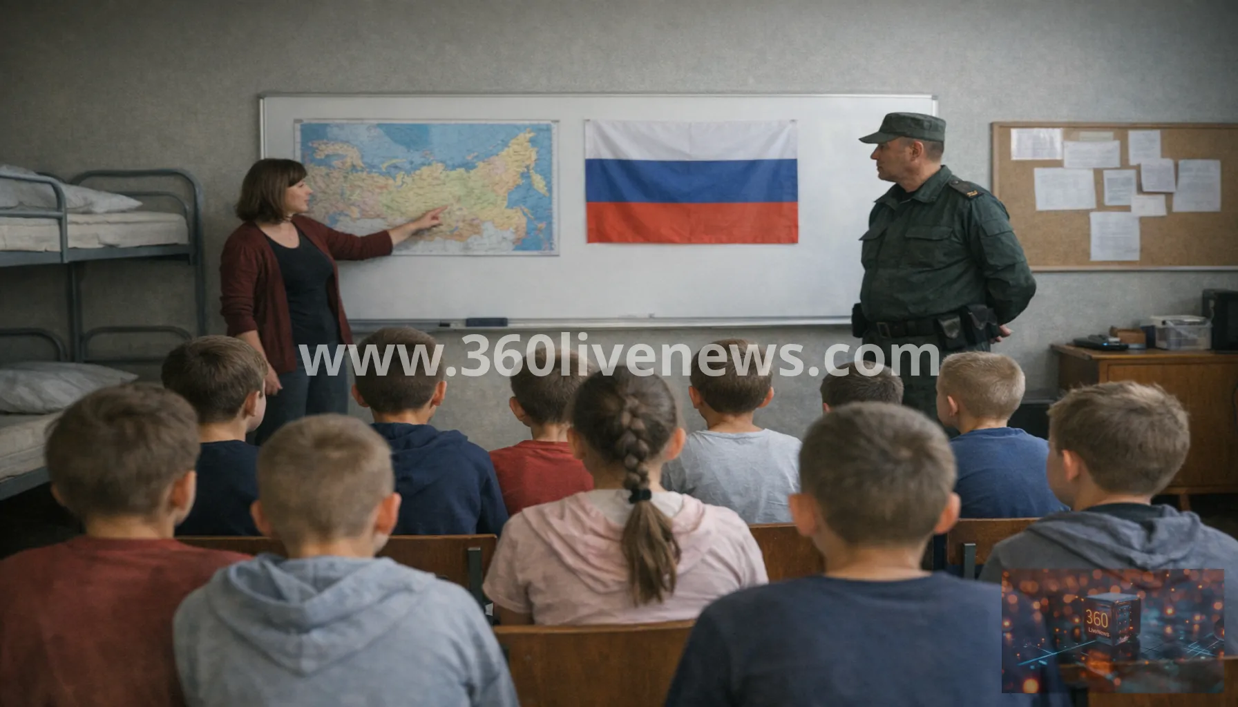 In occupied Ukraine, Russia is accused of indoctrinating children and detaining them in care homes
