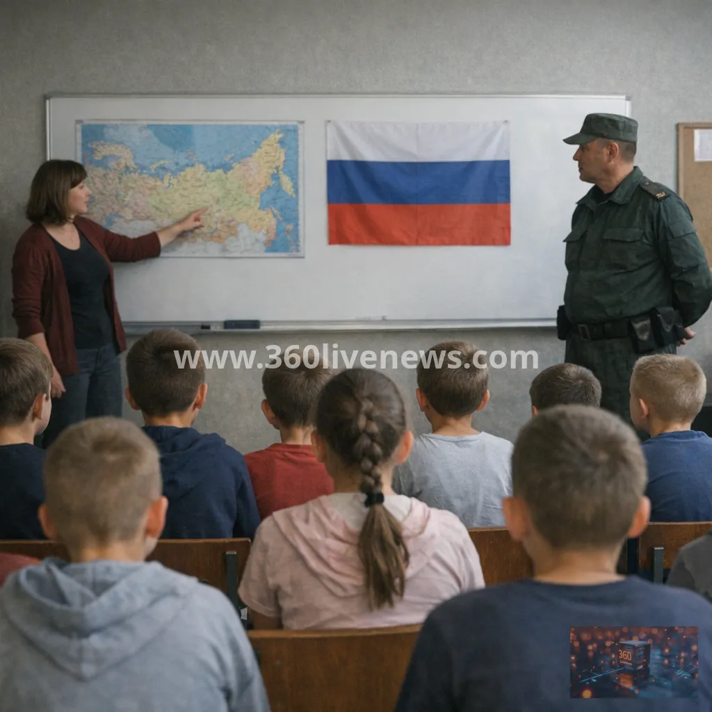 In occupied Ukraine, Russia is accused of indoctrinating children and detaining them in care homes