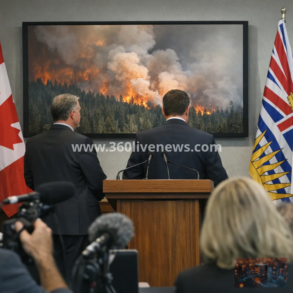 British Columbia wildfire as evacuations top 12,000 and one woman dies
