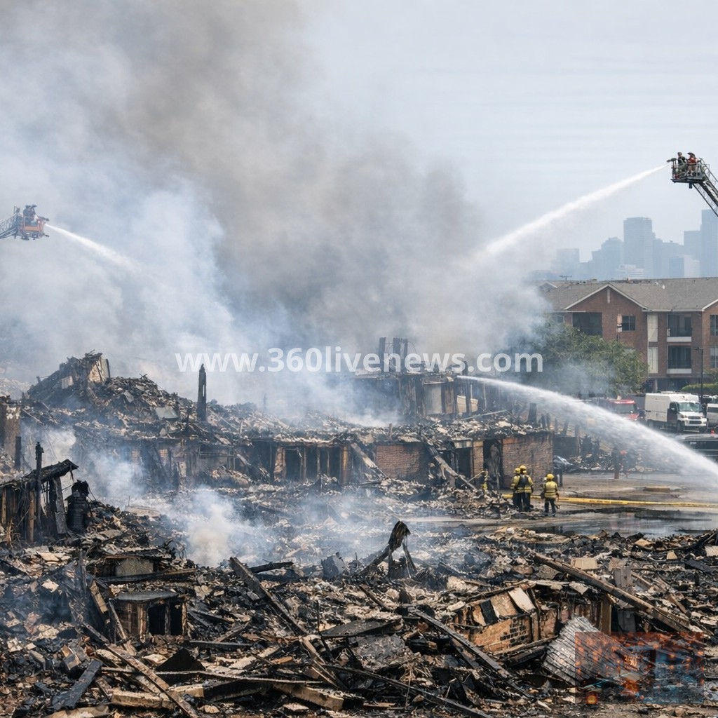 At least three dead after fire destroys Dallas apartment complex