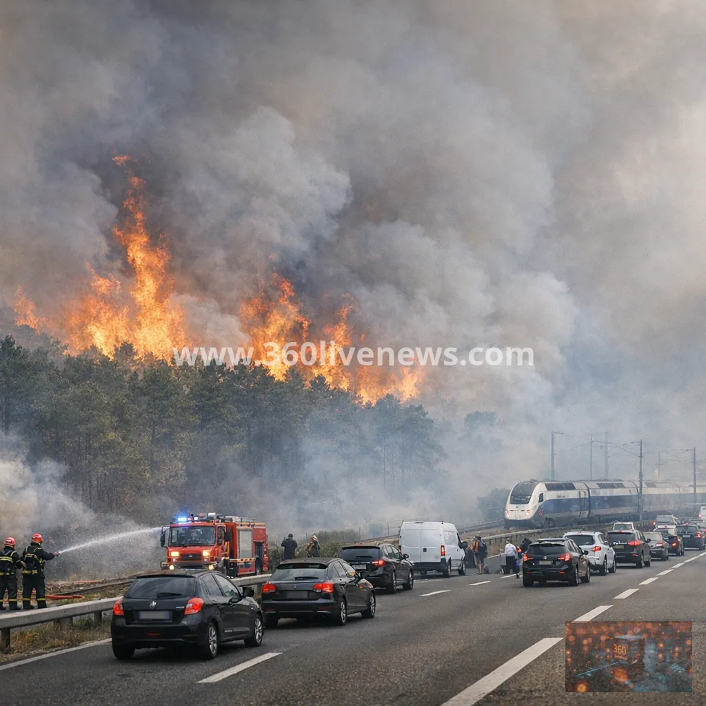Fontainebleau forest wildfire burns more than 800 hectares and disrupts travel near Paris