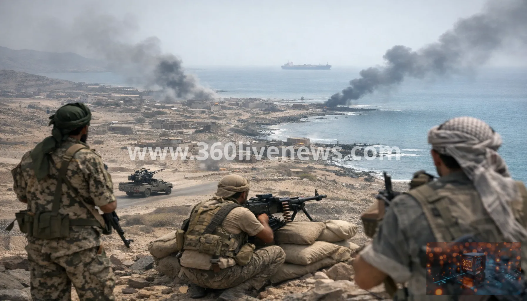 Houthis advance near Bab al-Mandeb as Qatar warns of wider shipping disruption