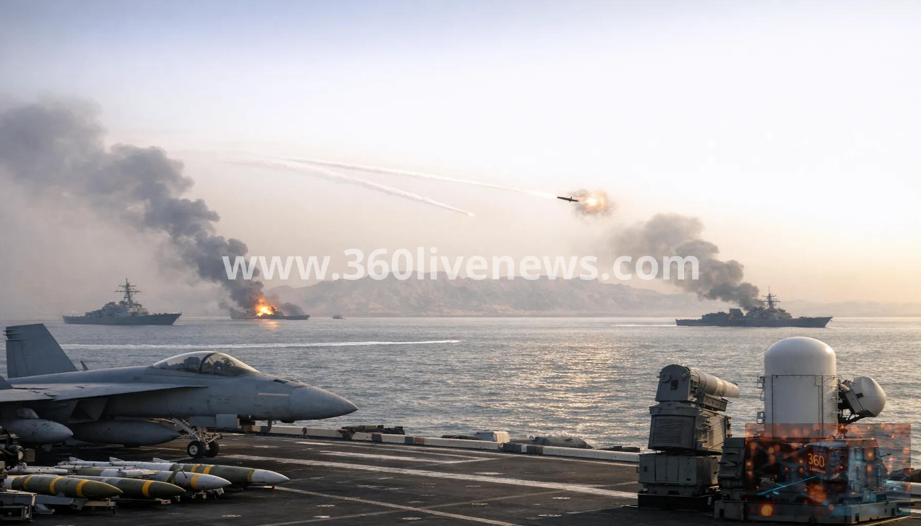 US says it struck Iranian facility on Qeshm Island after missile launches toward Kuwait and Bahrain