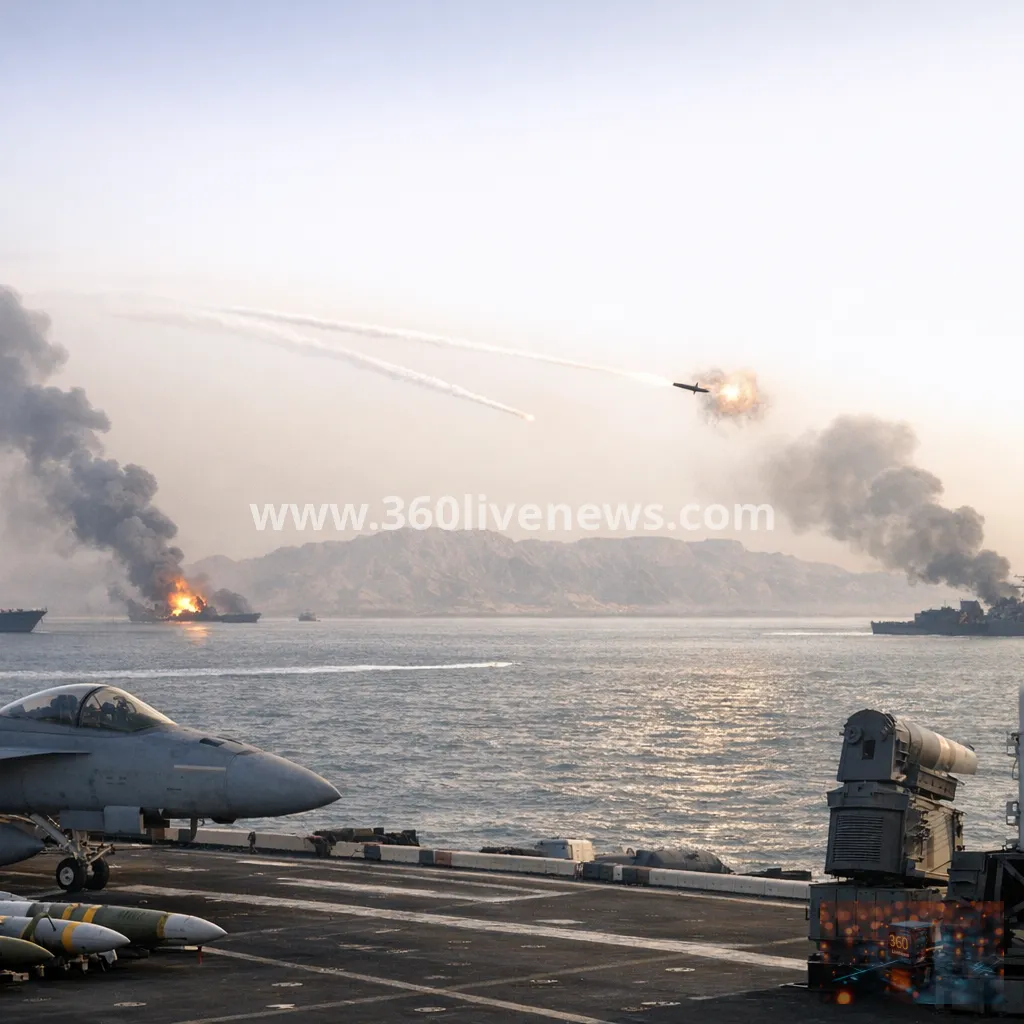 US says it struck Iranian facility on Qeshm Island after missile launches toward Kuwait and Bahrain