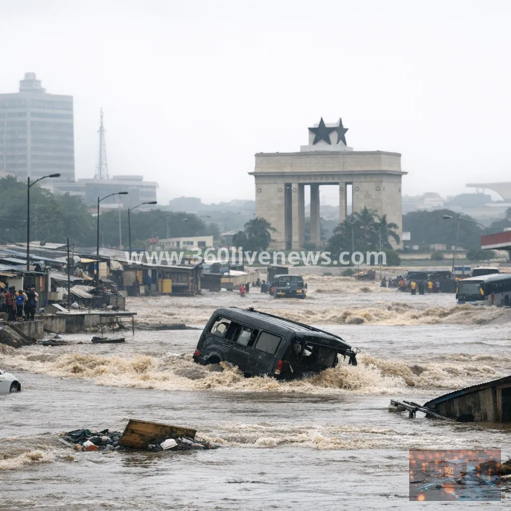 At least 13 dead in Accra flooding as Ghana warns of more rain