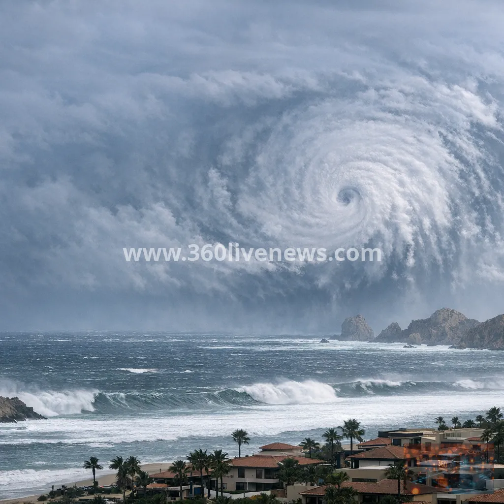 Hurricane Polo barrels toward Baja California as powerful east Pacific storm