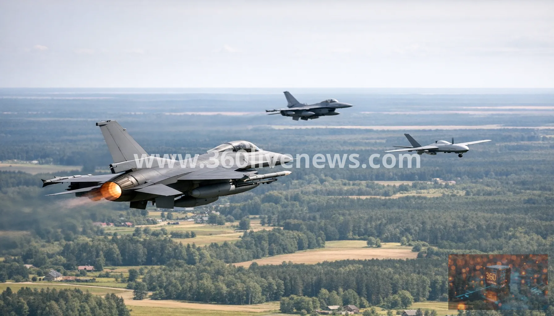NATO jets scramble after drone enters Latvian airspace near Russian border